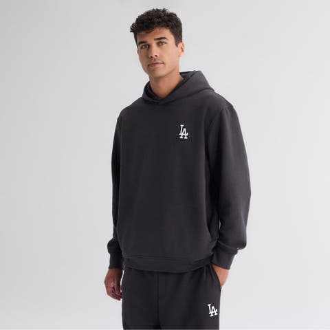Men's Fanatics Charcoal Los Angeles Dodgers Clutch Tri-Blend Hoodie