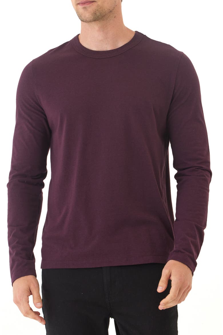 Tucker Long Sleeve T-Shirt, Main, color, ULTRA MAROON