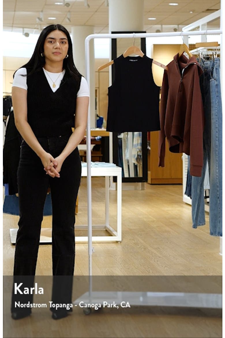 Contour Rib Mock Neck Tank video