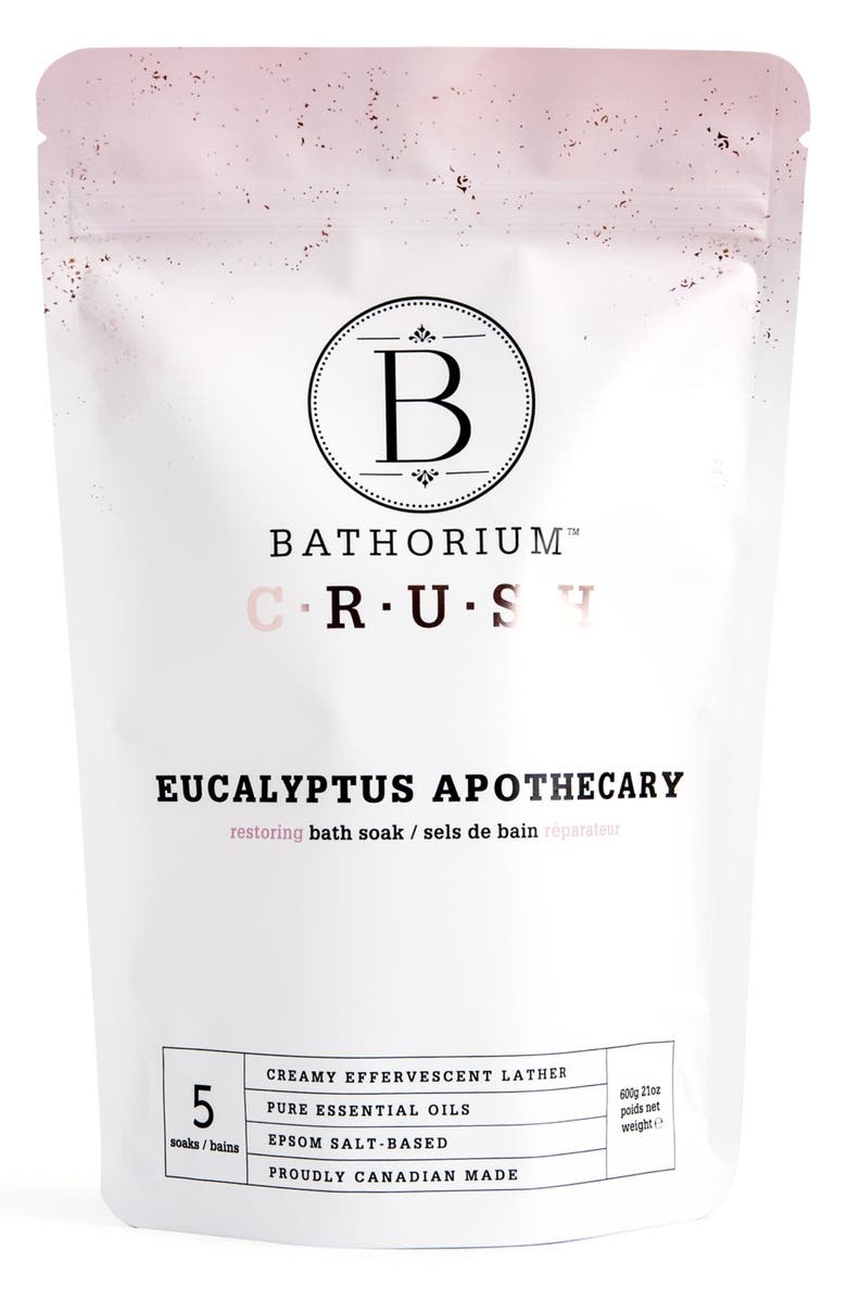 Bathorium Eucalyptus Apothecary Crush Bath Soak, Main, color,