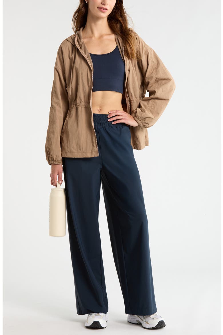 Day to Day Cinched Jacket, Alternate, color, TAN PORTABELLA