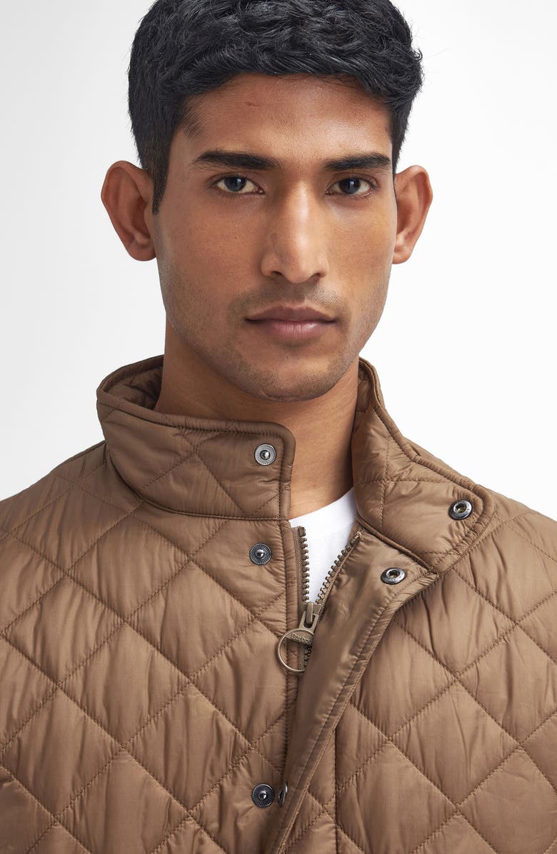 Barbour Flyweight Chelsea Diamond Quilted Jacket, Alternate, color, Light Sandstone