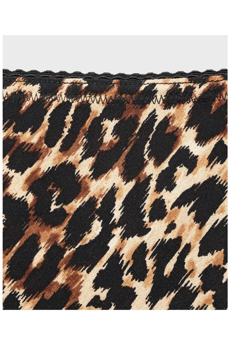 Animal Print Midi Skirt, Alternate, color, BROWN