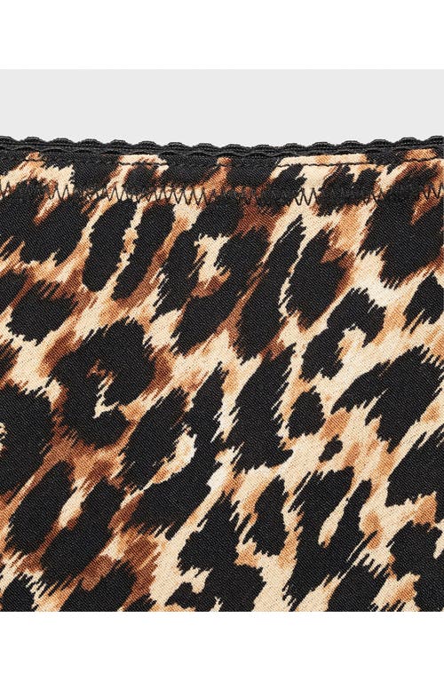 Mango Animal-print Midi-skirt Brown In Animal Print