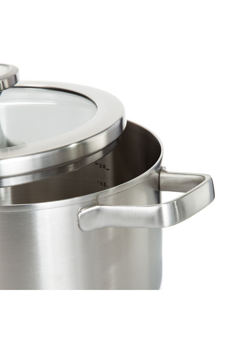 BergHOFF Leo Graphite 3.6-Quart Covered Stockpot, Alternate, color, Grey