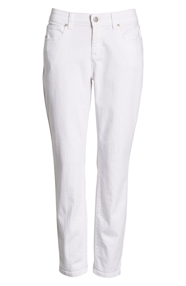 Eileen Fisher Garment Dyed Stretch Ankle Skinny Jeans, Alternate, color, 