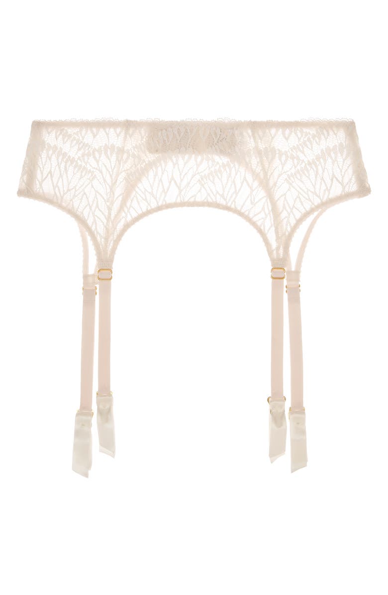 JOURNELLE Loulou Lace Suspender Belt, Alternate, color, Blanc