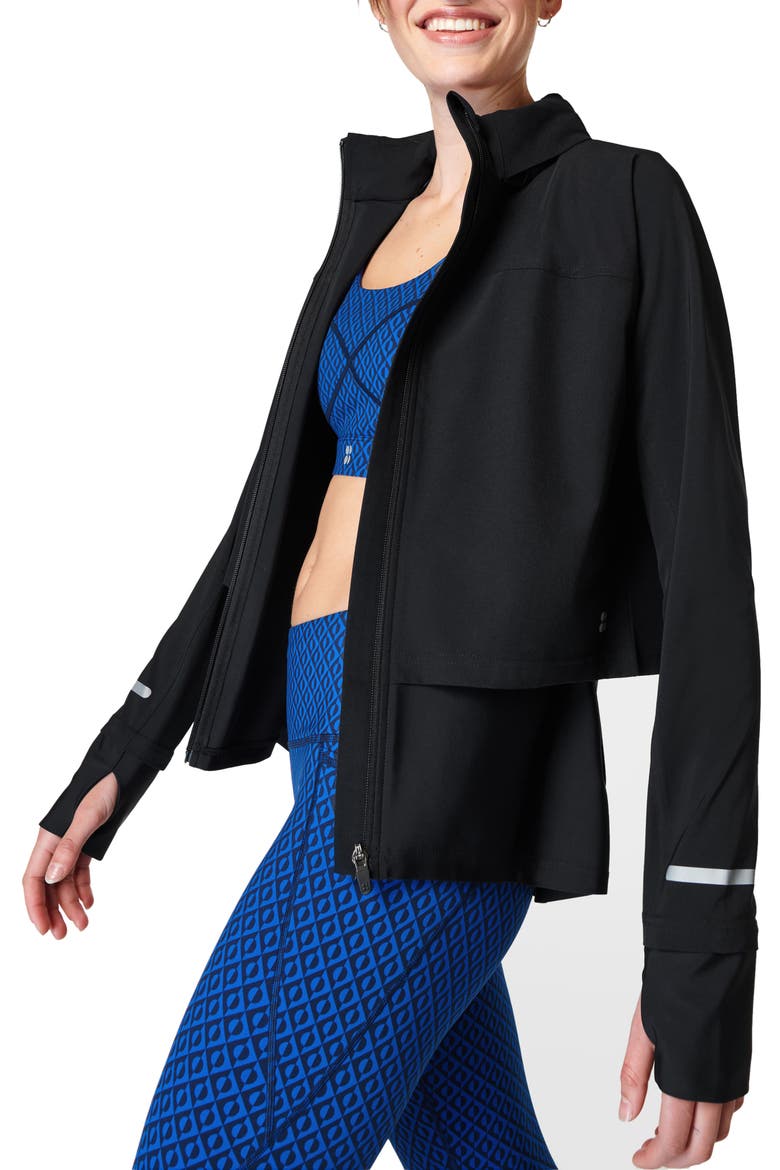 Fast Track Running Jacket, Alternate, color, BLACK
