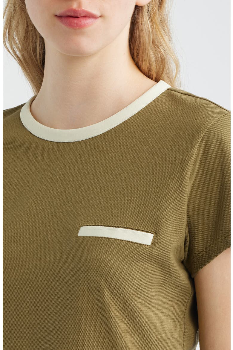 The Piqué Baby Tee, Alternate, color, MILITARY MULTI