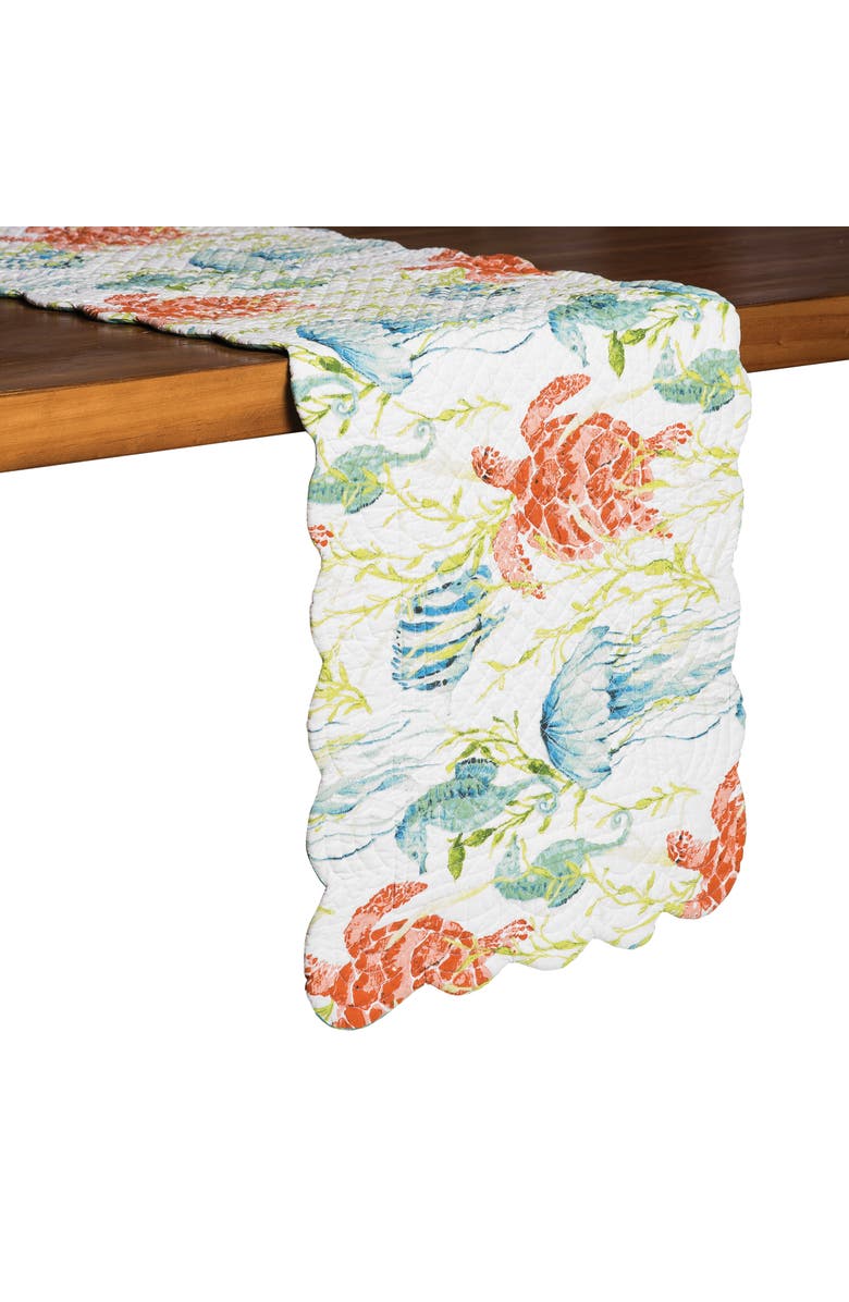 C&F Home Paradise Sound Table Runner, Alternate, color, Blue