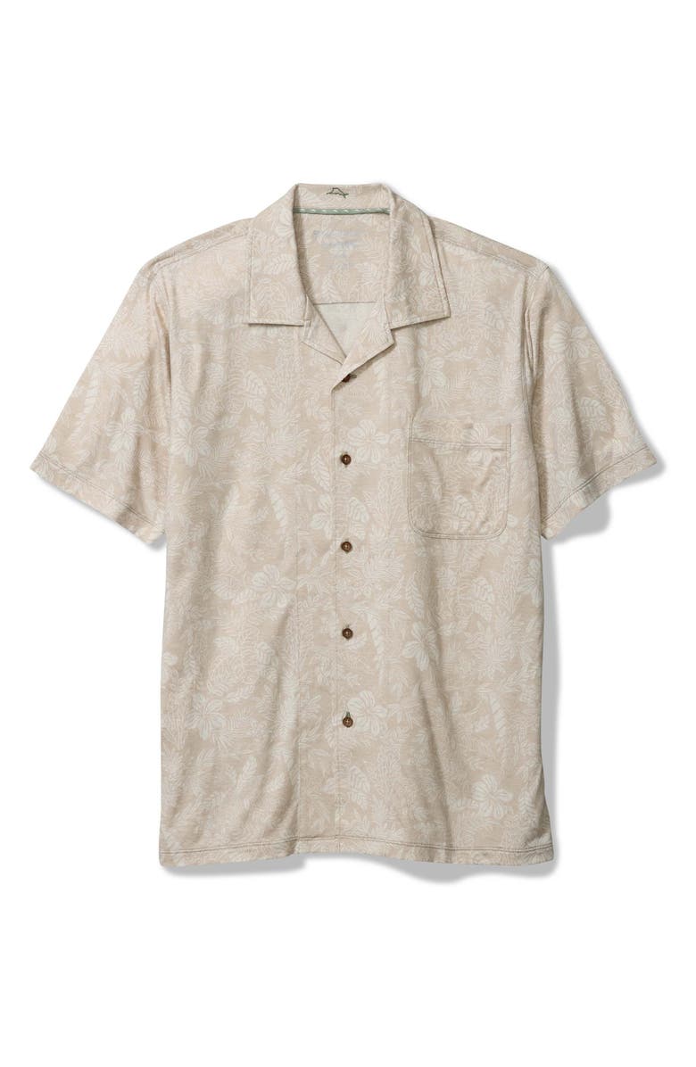 Tommy Bahama Vista Mar IslandZone<sup>®</sup> Camp Shirt, Main, color, Khaki Sands