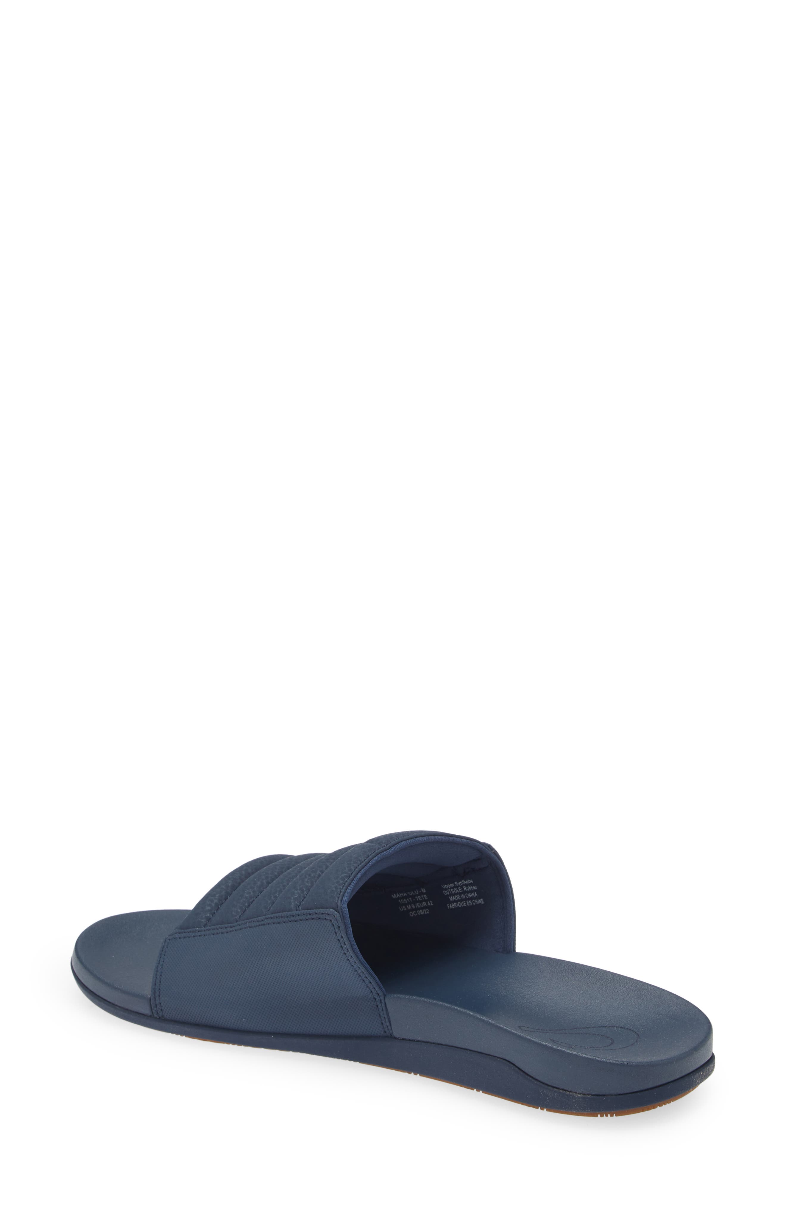 Maha Olu Slide Sandal, Alternate, color, MOONLIT OCEAN / MOONLIT OCEAN