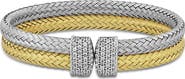 Julianna B. Cubic Zirconia Double Row Bangle