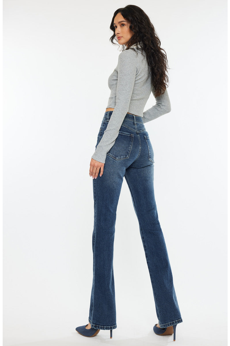 Zina High Rise Vintage Bootcut Jeans, Alternate, color, Dark Wash