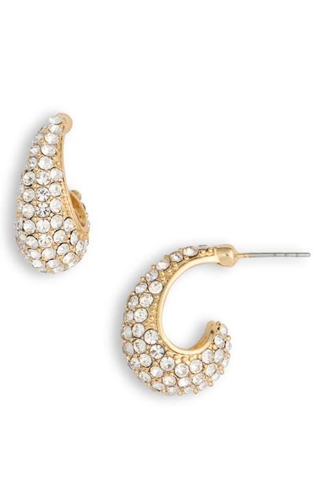 Pavé Drop Earrings