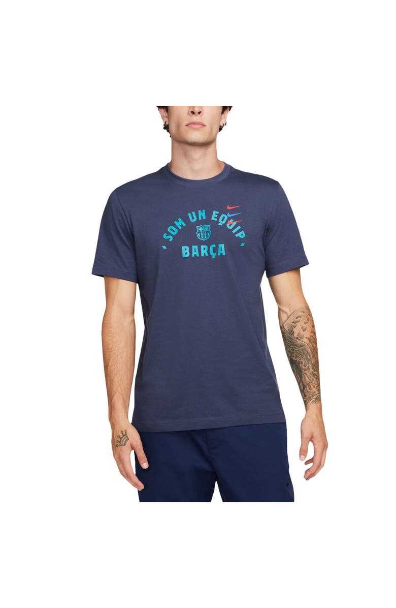 Nike Men's Nike Navy Barcelona Verbiage T-Shirt, Alternate, color,