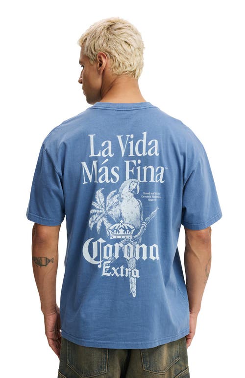 Cotton On Premium License Loose Fit T-shirt In Blue