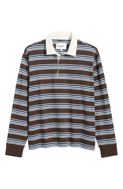Mini Stripe Cotton Rugby Shirt