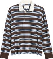 Corridor Mini Stripe Cotton Rugby Shirt