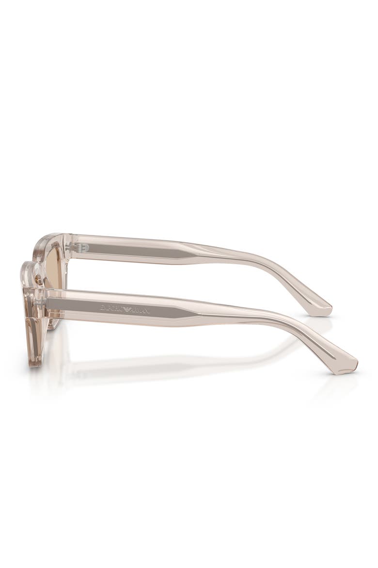 51mm Rectangle Sunglasses, Alternate, color, SHINY TUNDRA BROWN