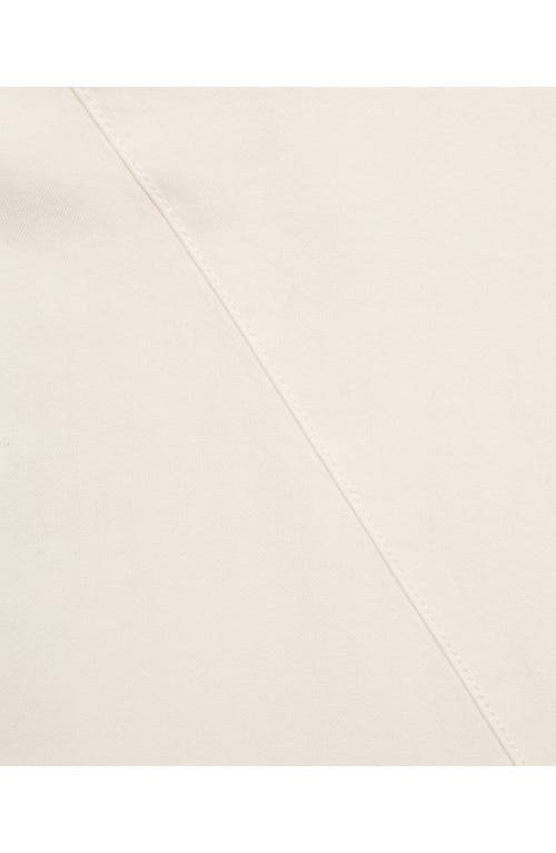 Mango Asymmetrical Cotton Midi Skirt Ecru In White