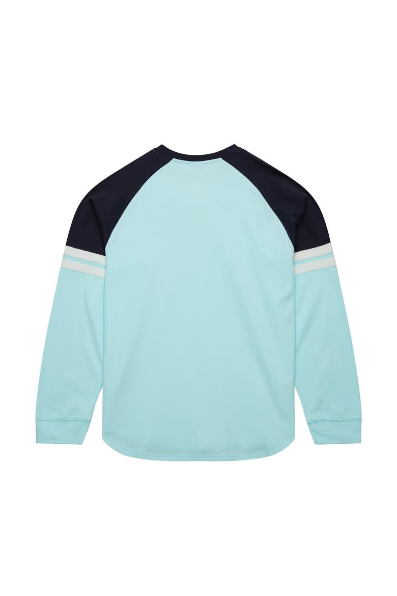 Men's Mitchell & Ness  Light Blue Seattle Kraken Thermal Henley Long Sleeve T-Shirt, Alternate, color, Light Blue