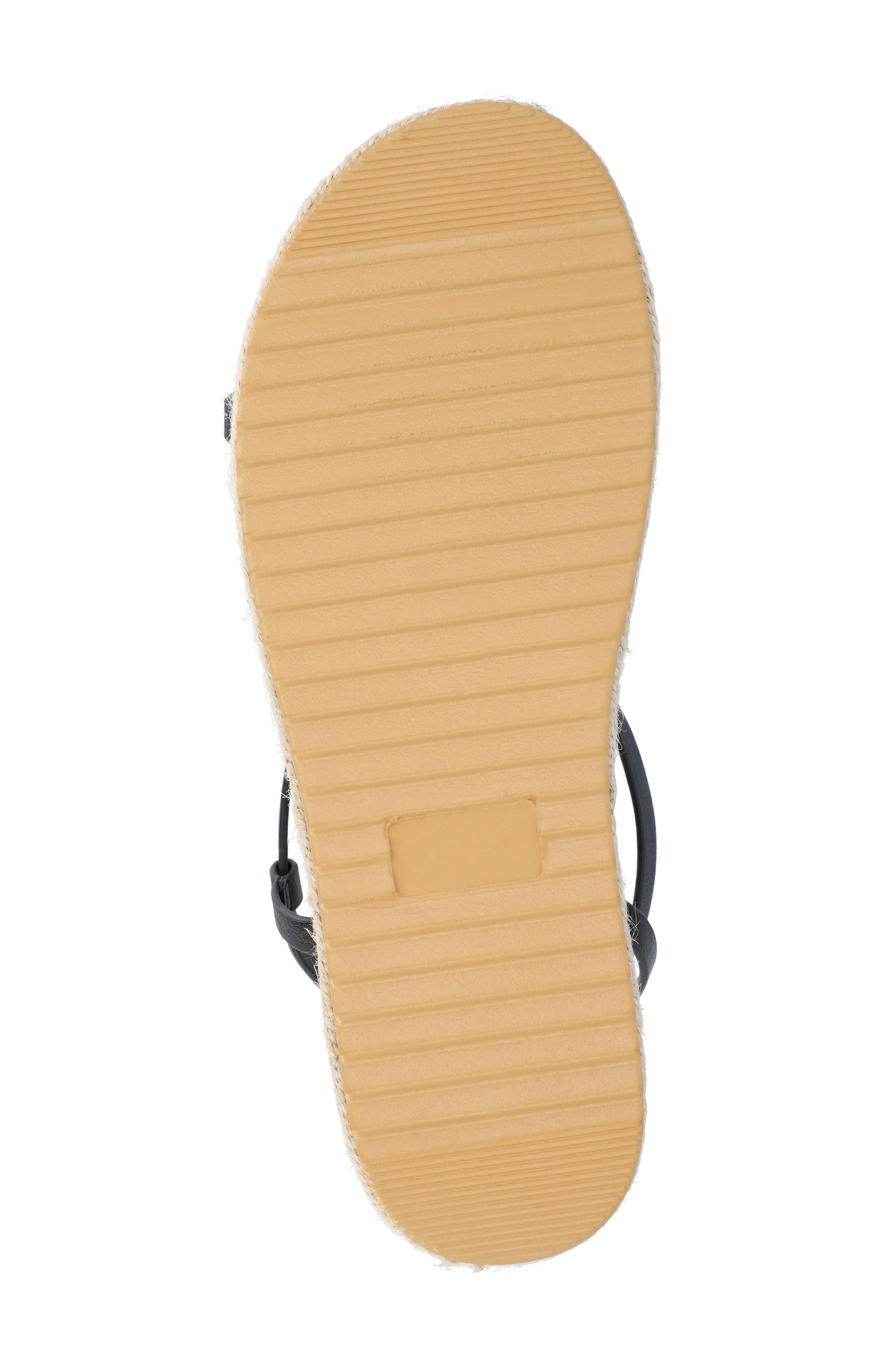 Journee Collection Odelia Espadrille Sandal, Alternate, color, Black