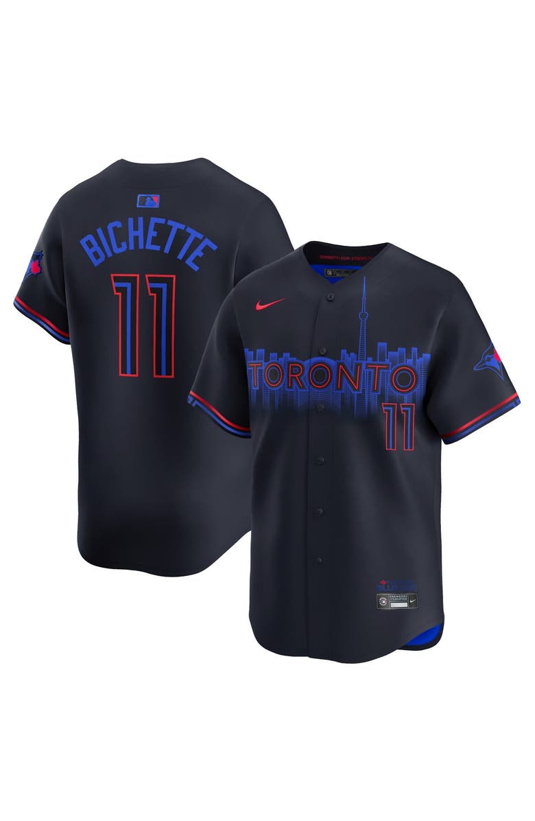 Nike Men's Nike Bo Bichette Black Toronto Blue Jays 2024 City Connect Limited Player Jersey, Alternate, color, Black
