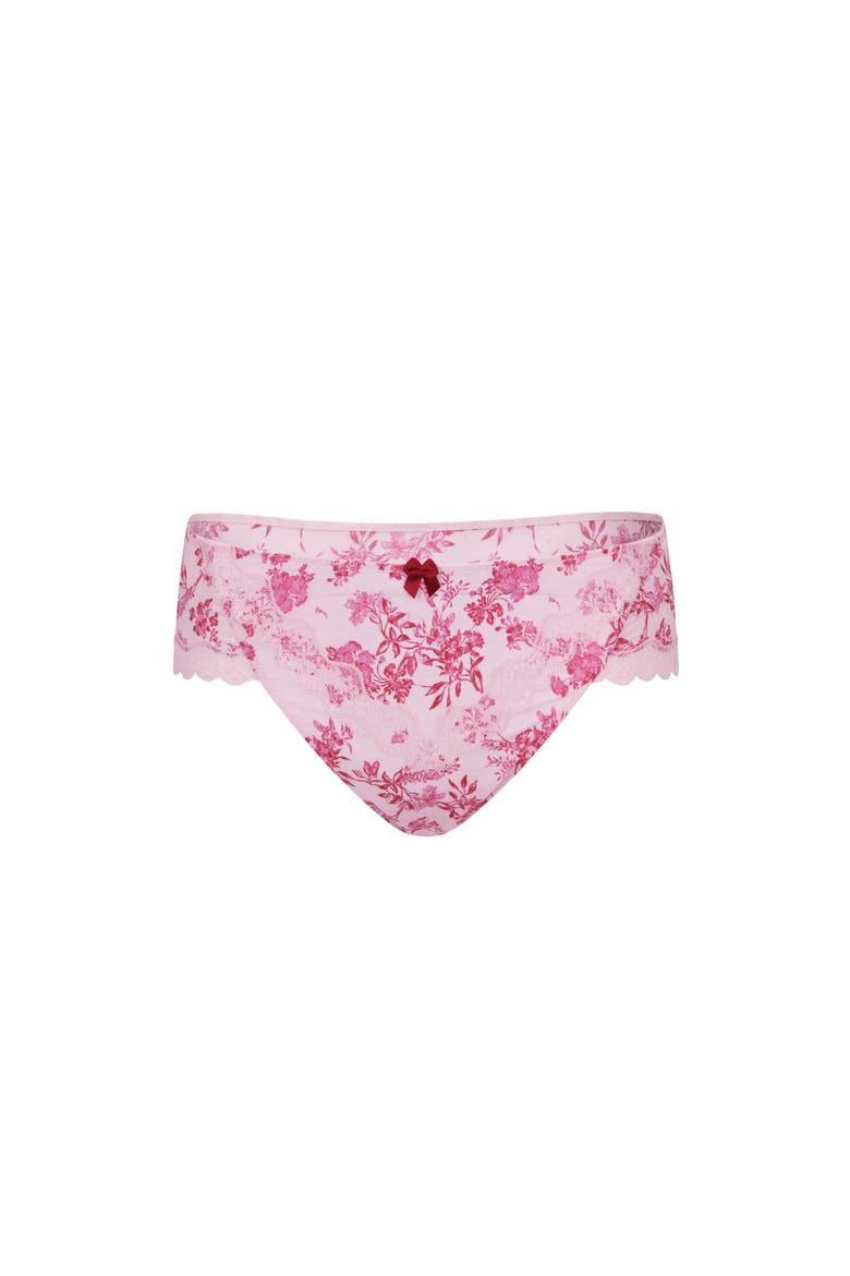 Nare Hipster Panties, Main, color, Floral pink