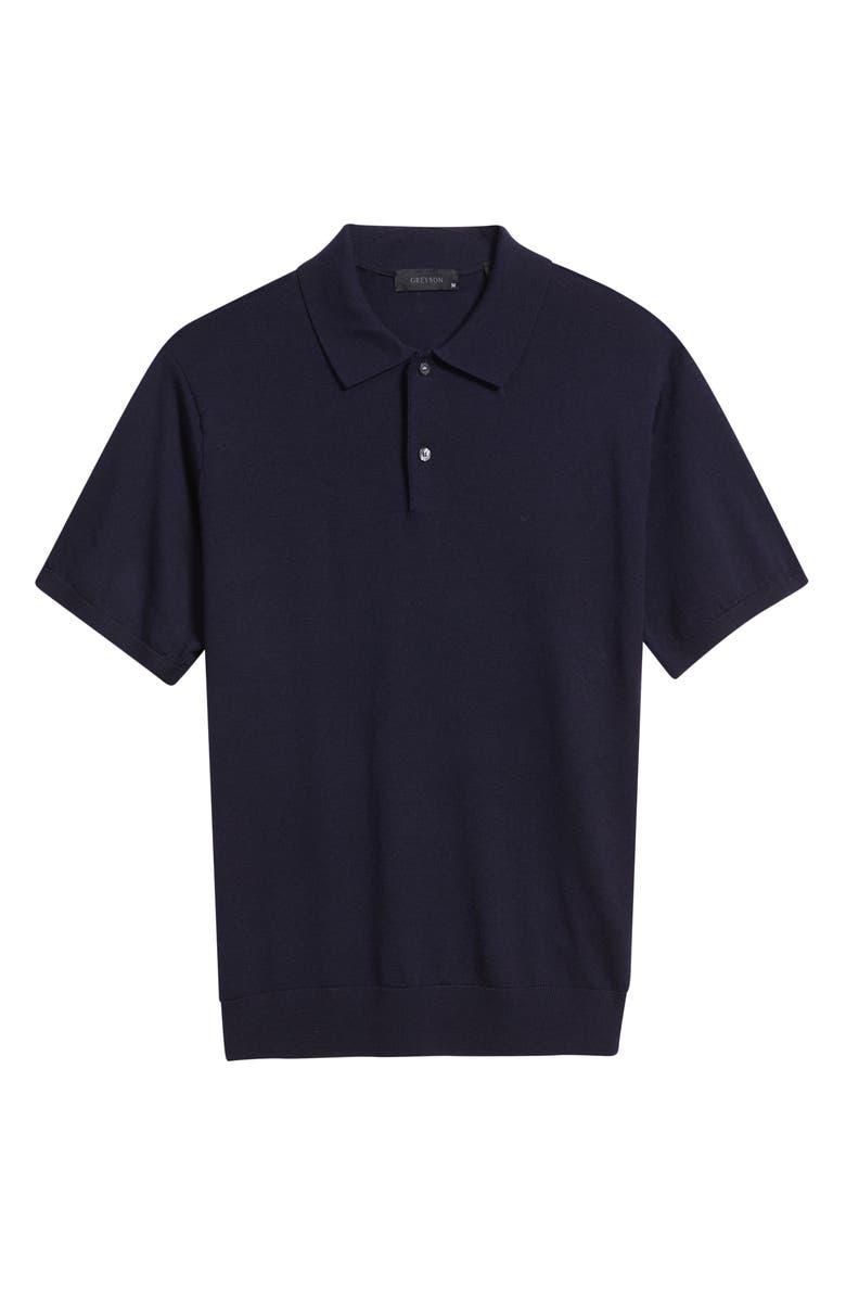 Greyson Saratoga Merino Wool Polo, Main, color, Maltese Blue