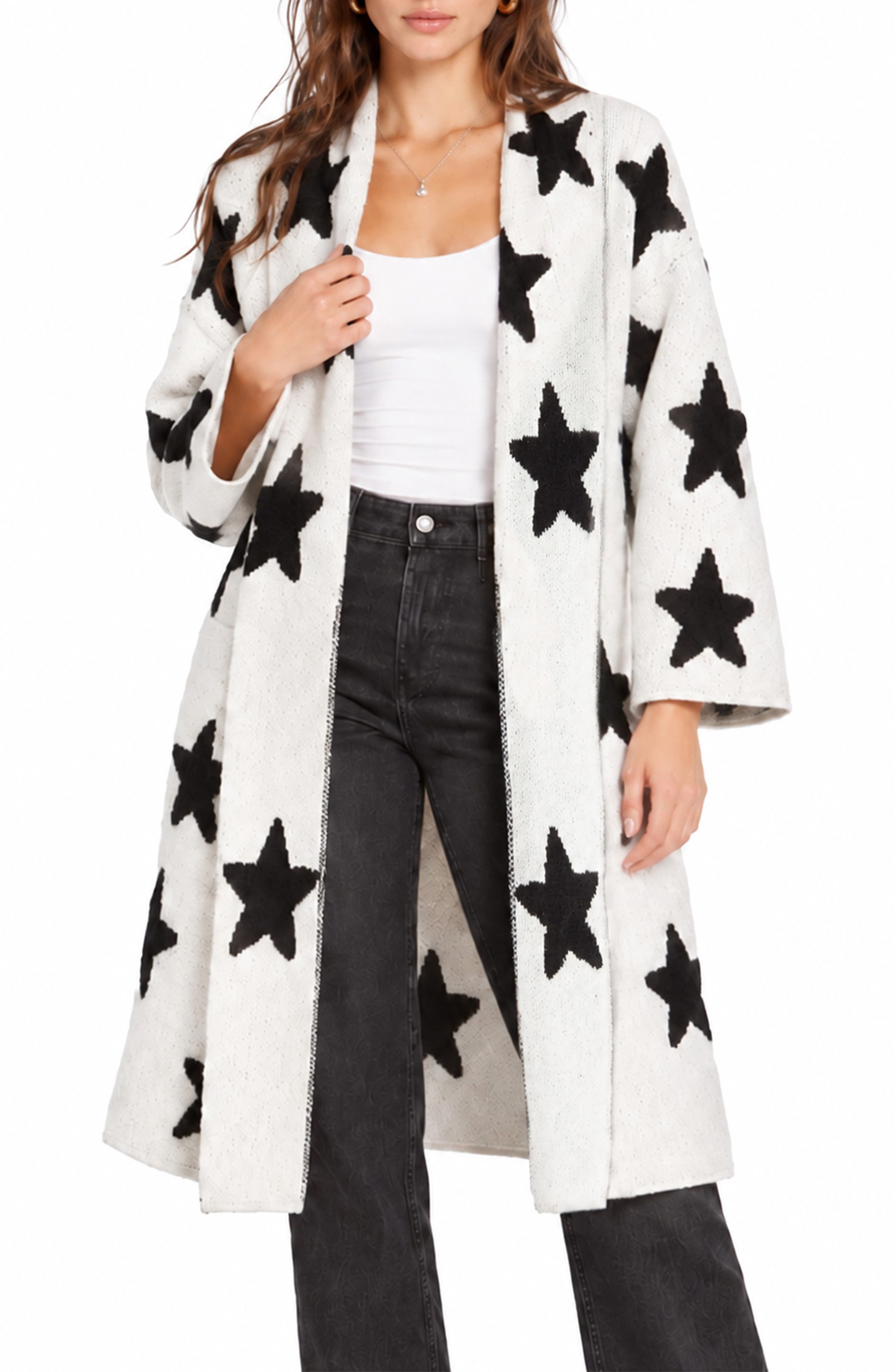 Chloe Open Patterned Cardigan