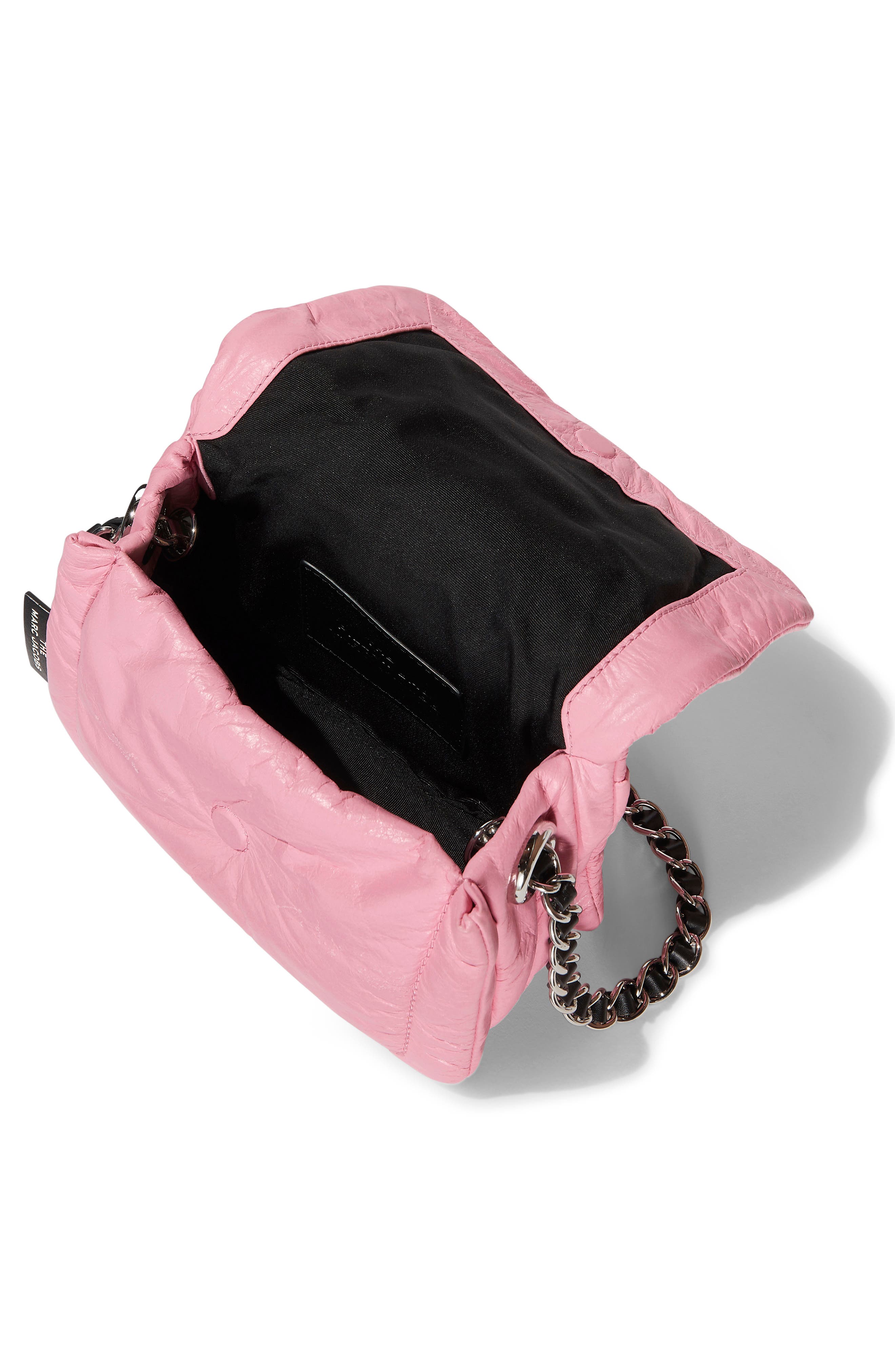 The Marc Jacobs The Mini Pillow Leather Shoulder Bag, Alternate, color, POWDER PINK