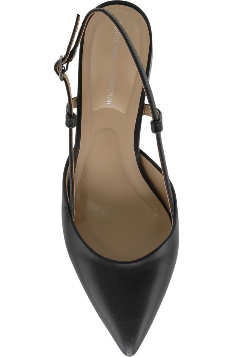 Adrienne Vittadini Gristo Slingback Pump, Alternate, color, Black Smooth