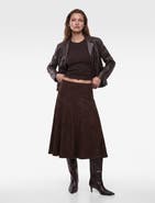 Koton Floral A-Line Midi Skirt