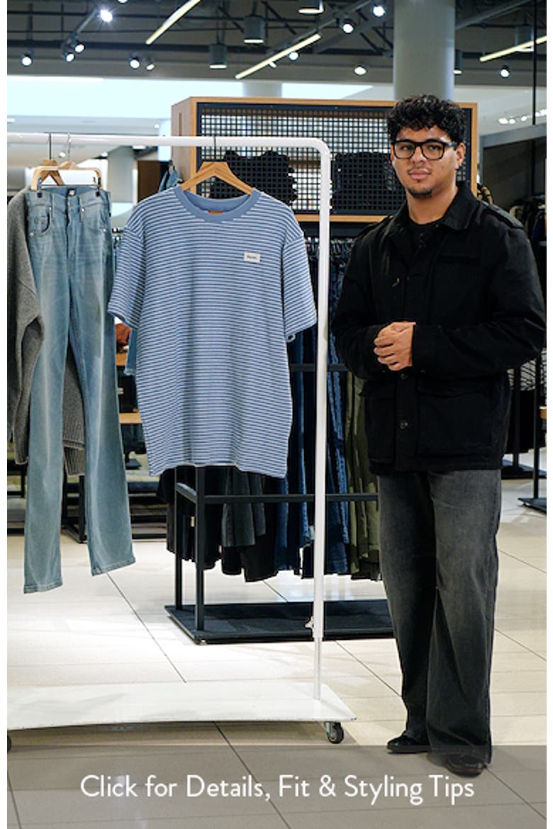 Stripe Cotton Blend Terry T-Shirt video