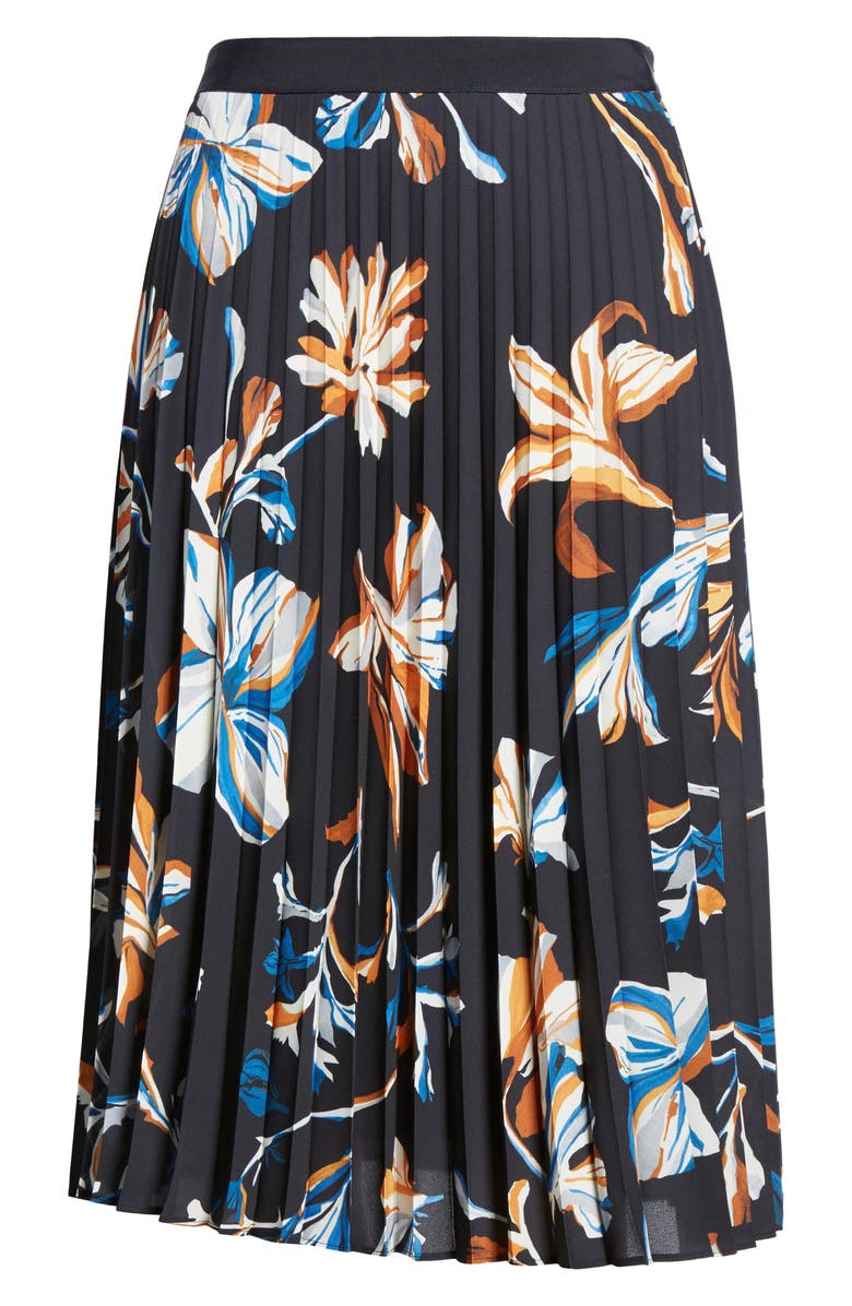 BOSS Viplisa Pleated Floral Skirt, Alternate, color, 