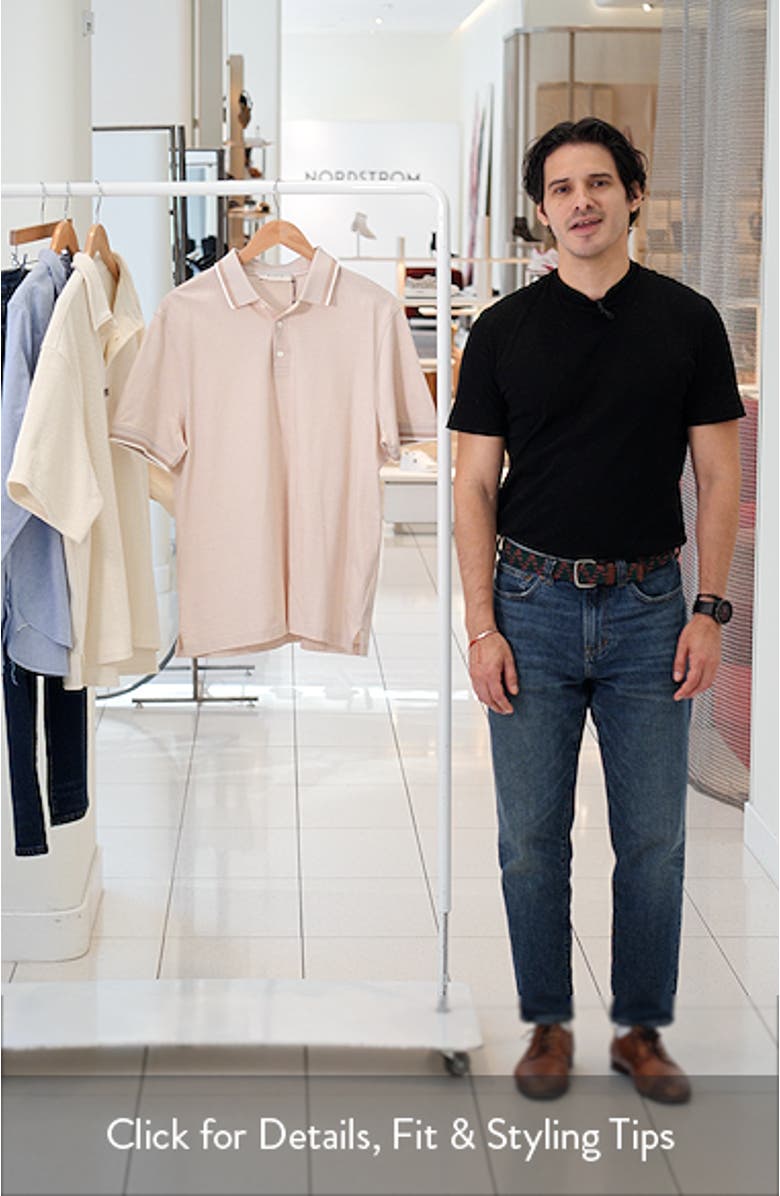 Speckled Bird's Eye Cotton Polo, sales video thumbnail