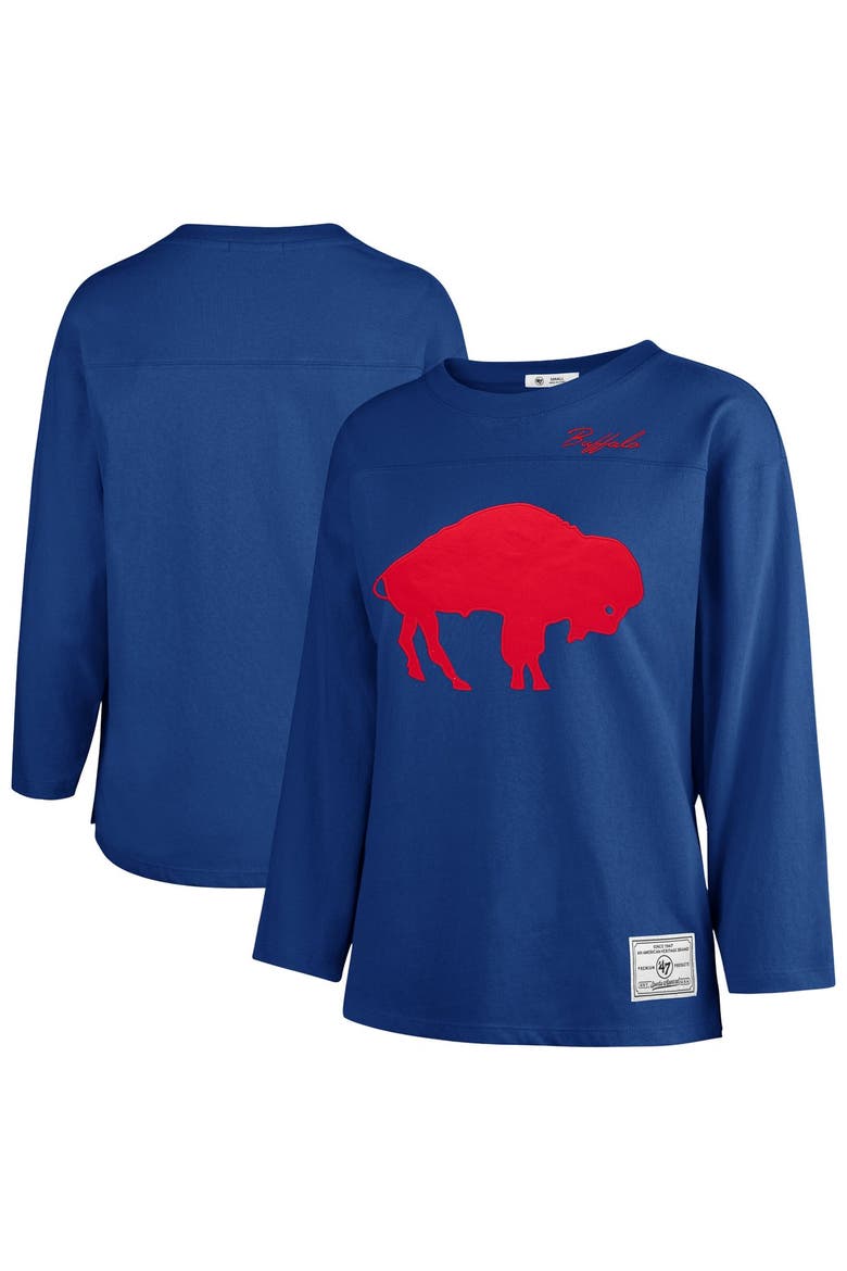 Women's '47 Royal Buffalo Bills Game Nod Timeless Long Sleeve T-Shirt, Main, color, Royal