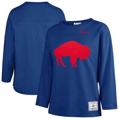 Women's '47 Royal Buffalo Bills Game Nod Timeless Long Sleeve T-Shirt