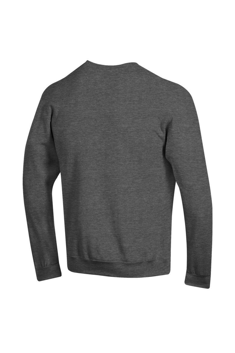 Men's Champion  Heather Charcoal Ohio State Buckeyes Arch Over Logo Pullover Sweatshirt, Alternate, color, Heather Charcoal