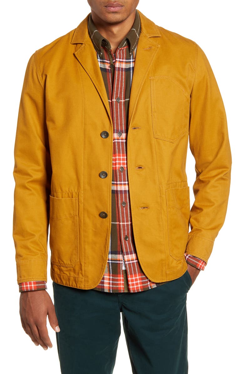 rag & bone Daniel Notched Lapel Twill Jacket, Main, color, 
