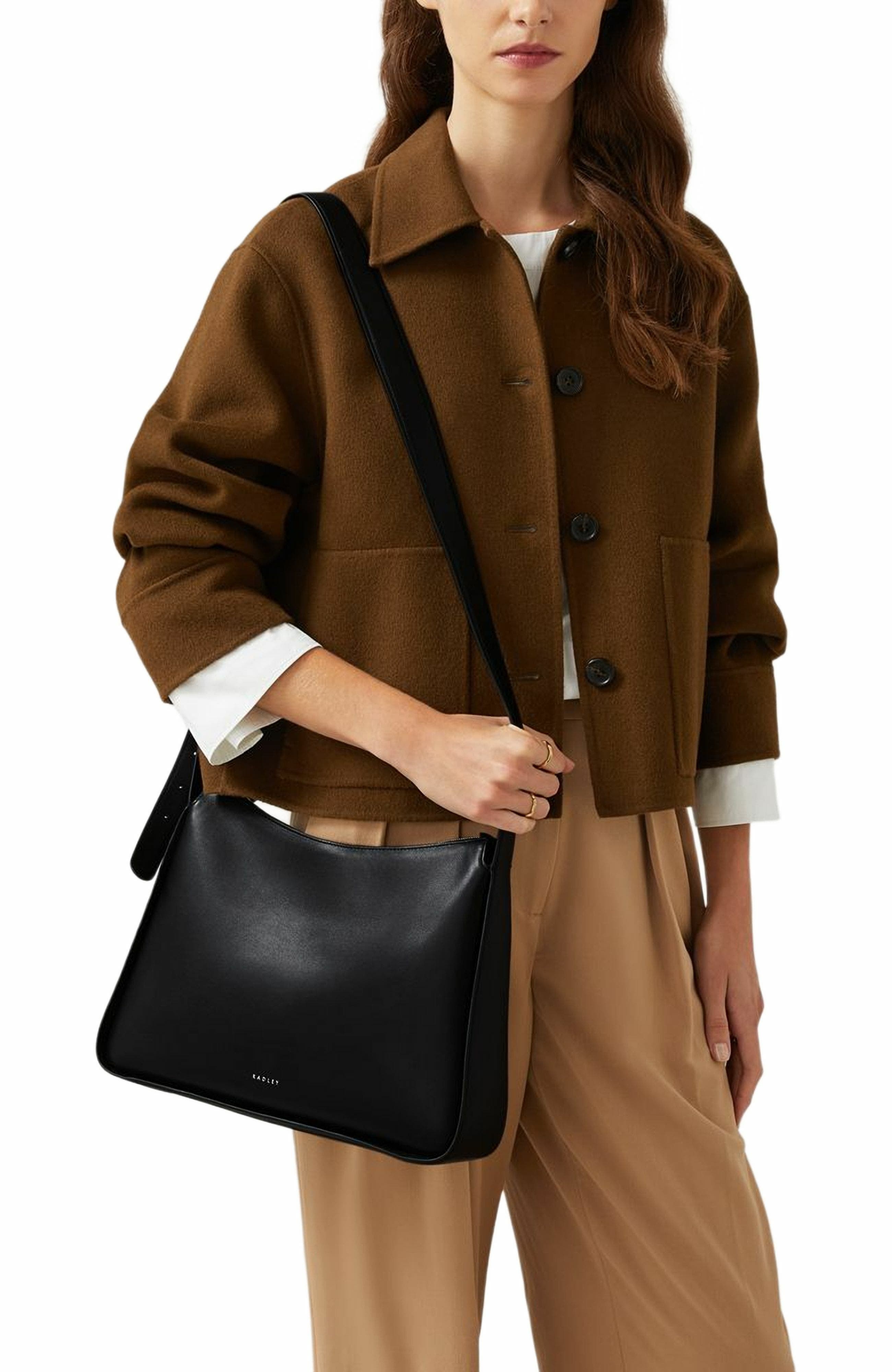 Radley Westwell Lane Medium Ziptop Crossbody Bag, Alternate, color, Black