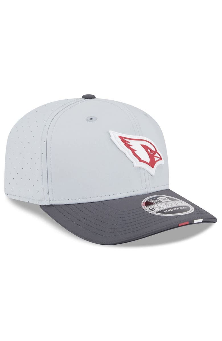 New Era Men's New Era  Gray/Graphite Arizona Cardinals 2025 NFL Training Camp 9SEVENTY Adjustable Hat, Alternate, color, 