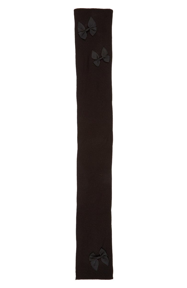 Kate Spade New York bow rib knit scarf, Alternate, color, 