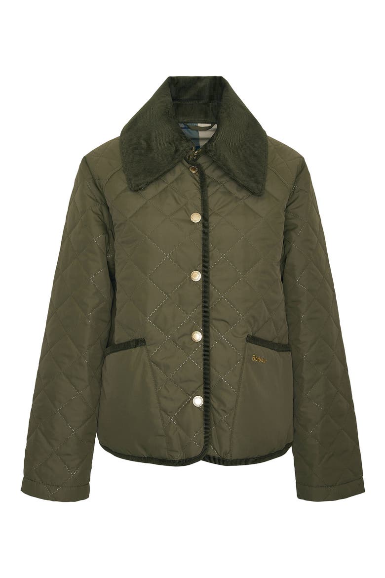 Gosford Quilted Jacket, Alternate, color, ARMY GREEN