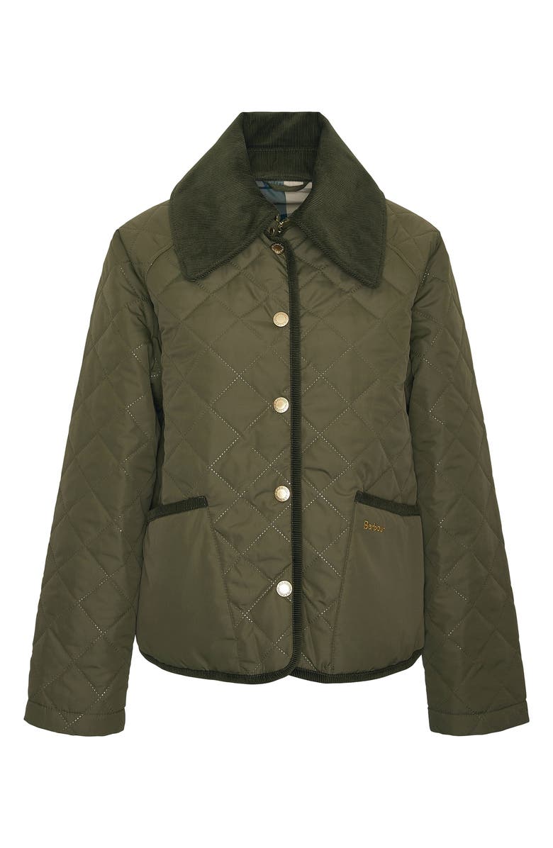 Barbour Gosford Quilted Jacket, Alternate, color, Army Green