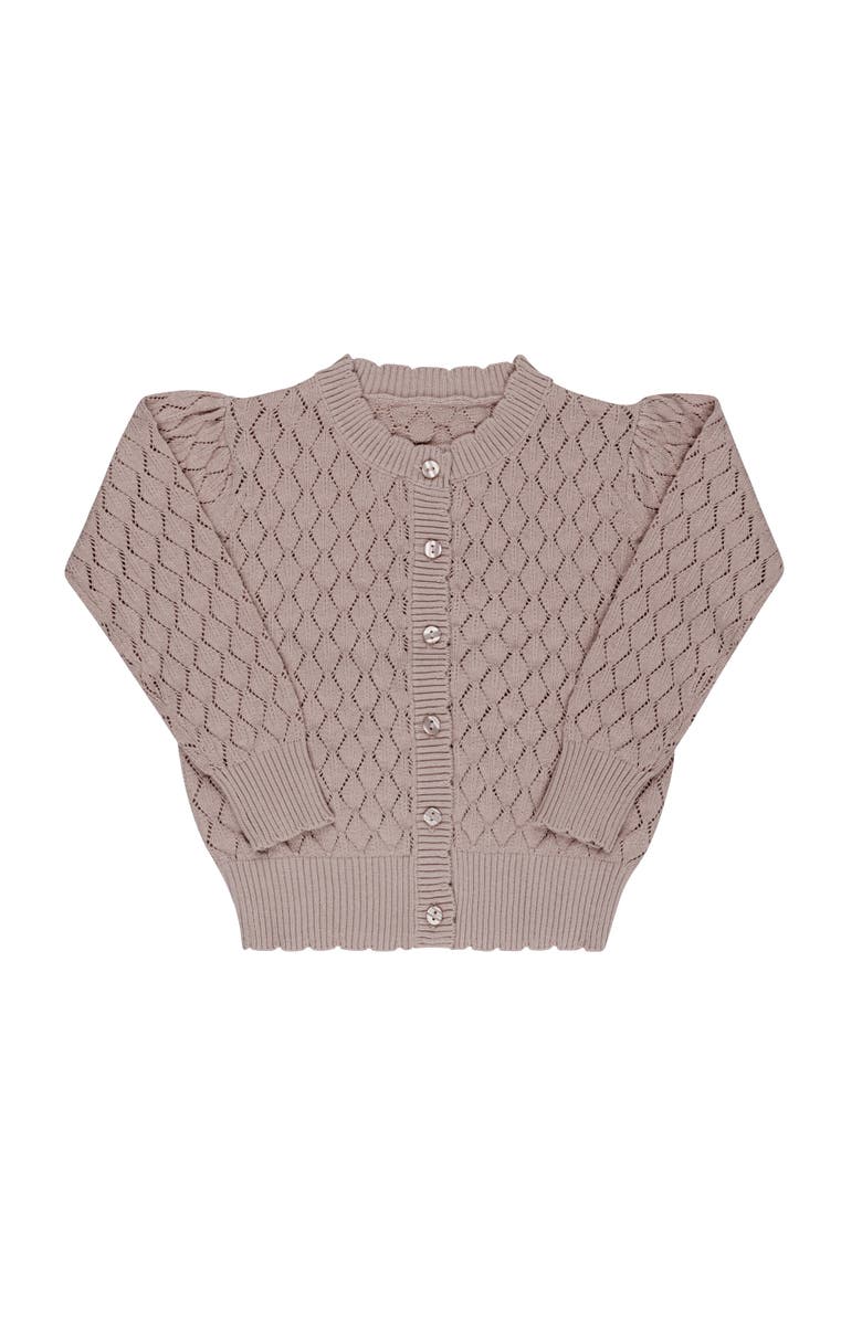 Ely's & Co. Looms Stitch Collection - Diamond Knit Cardigan, Main, color, Mauve