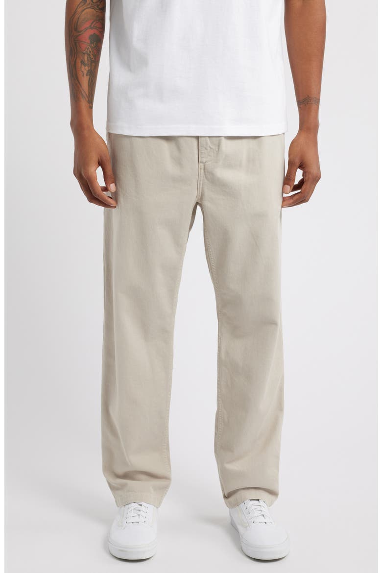 Flint Straight Leg Twill Pants, Main, color, FLEUR DE SEL