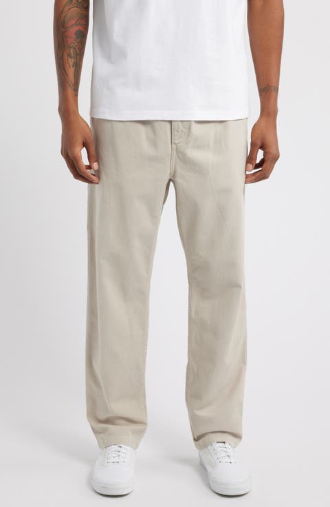 Flint Straight Leg Twill Pants