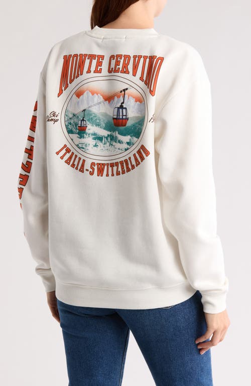 Shop Vinyl Icons Monte Cervino Ski Club Fleece Sweatshirt In Off White